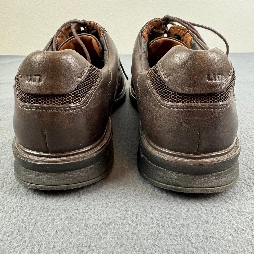 Clarks Unstructured Mens‎ Brown Leather Lace Up Dress Shoes Comfort Size 11.5